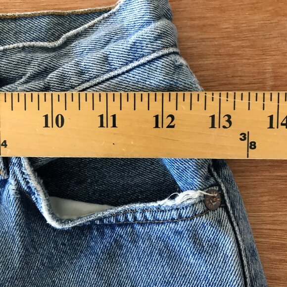 AGOLDE 90s Boyfriend Jeans Women 23 Blue High Rise Distressed Button Fly - Picture 11 of 14